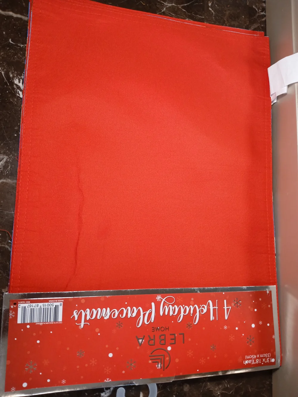 Gingerbread  Holiday Placemats Size 13x18 - 2 Sets of 4 (8 total)